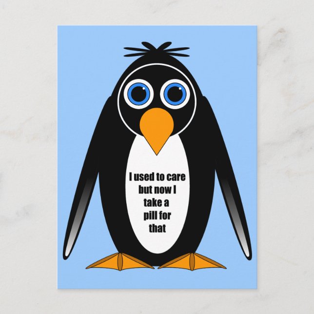 Cartão Postal frase engraçada (Frente)