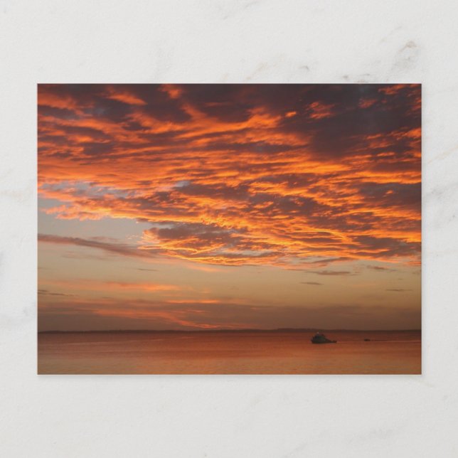 Cartão Postal Fraser Island Sunset (Frente)