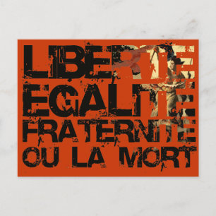 Cartão Postal Fraternite de Egalite Liberta: Revolução Frances
