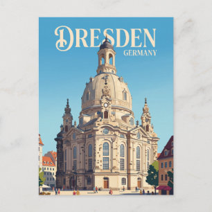 Cartão Postal Frauenkirche Alemanha