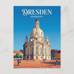 Cartão Postal Frauenkirche Alemanha