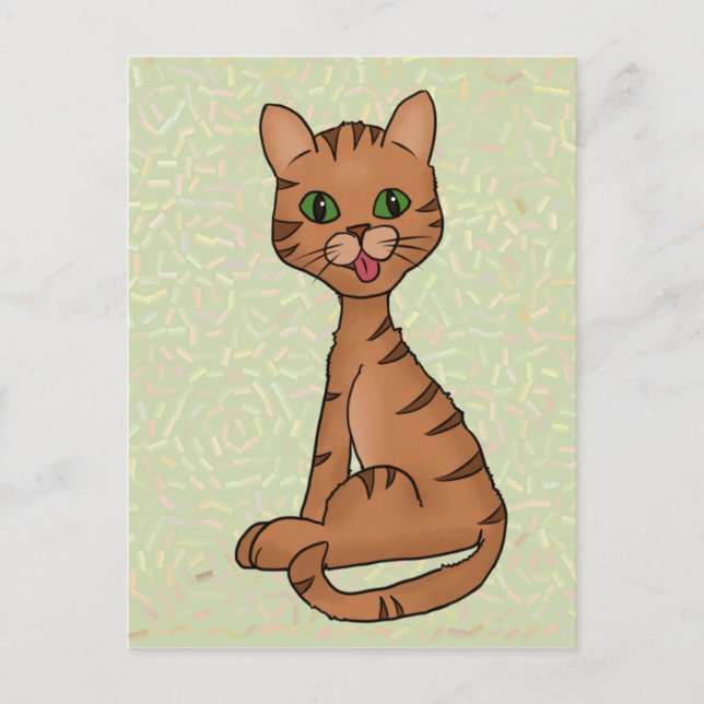 Cartão Postal Freche Katze (Frente)