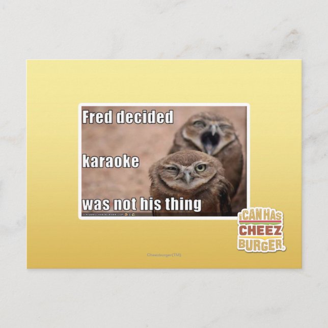 Cartão Postal Fred decidiu (Frente)