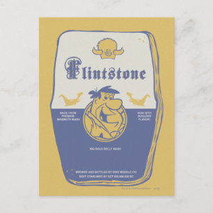 Cartão Postal Fred Flintston Big Bold Belly Wash
