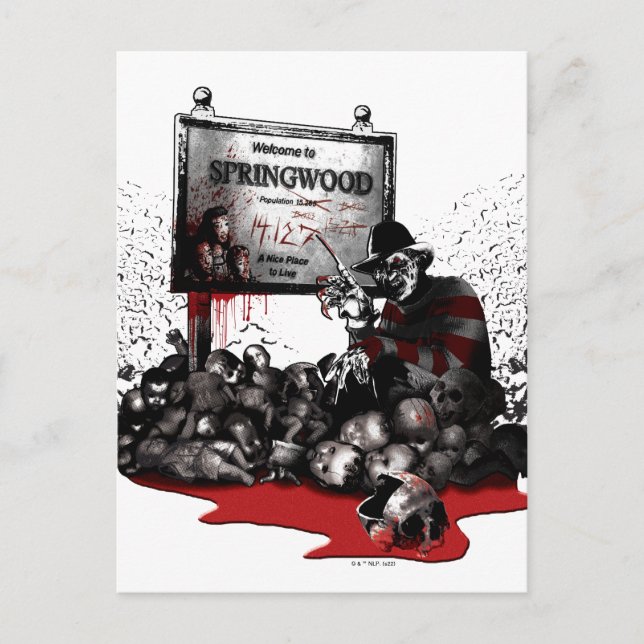 Cartão Postal Freddy vs. Jason | Bem-vindo a Springwood (Frente)