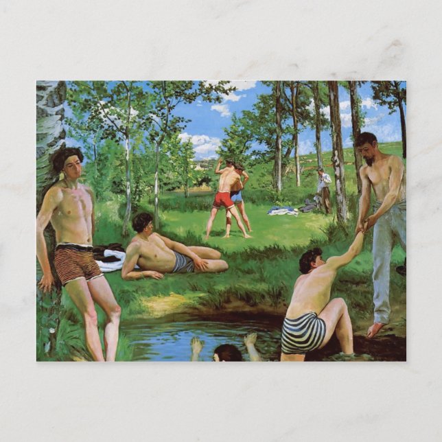 Cartão Postal Frederic Bazille - Bathers (Cena de Verão) (Frente)