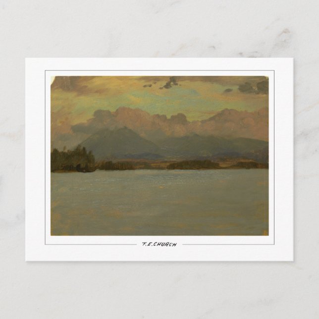Cartão Postal Frederic Edwin Church #396 - Fine Art (Frente)