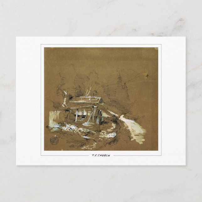 Cartão Postal Frederic Edwin Church #715 - Fine Art (Frente)