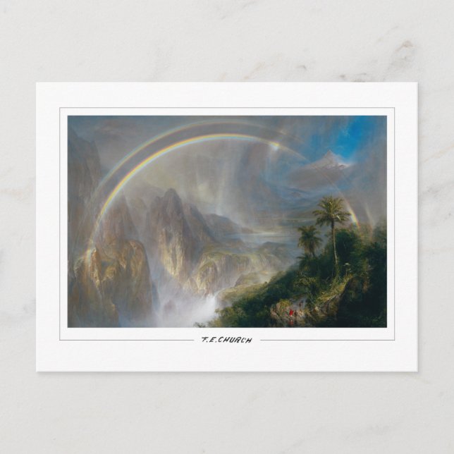 Cartão Postal Frederic Edwin Church #855 - Arte fina (Frente)
