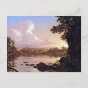 Cartão Postal Frederic Edwin Church - riacho de Catskill