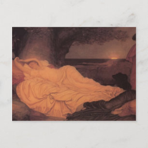 Cartão Postal Frederic Leighton - Cymon e Iphigenia