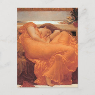 Cartão Postal Frederic Leighton Flaming June