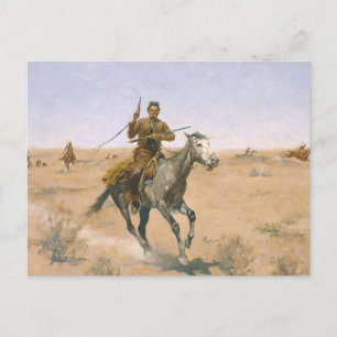 Cartão Postal Frederic Remington - O Voo