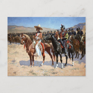 Cartão Postal Frederic Remington's The Mexico Major (1889)