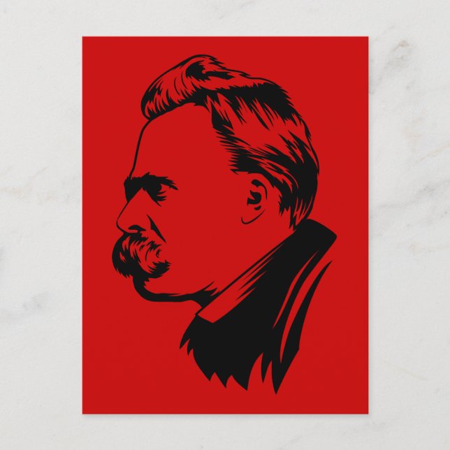 Cartão Postal Frederich Nietzsche Portrait (Frente)