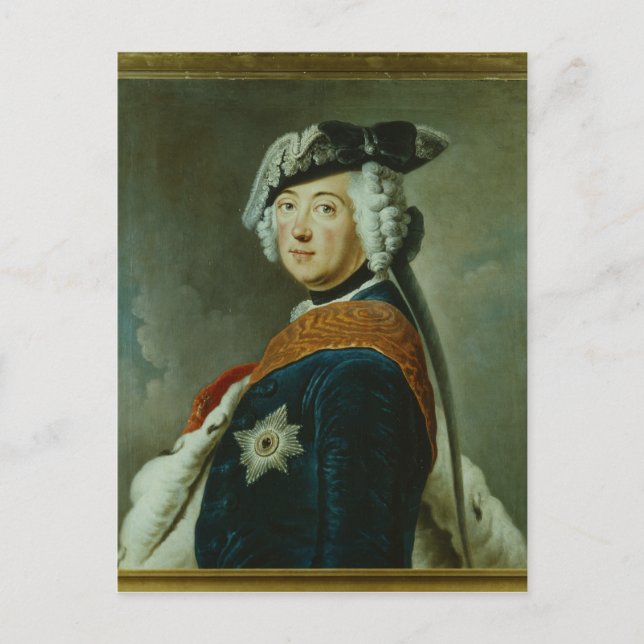 Cartão Postal Frederick II o Excelente da Prússia (Frente)