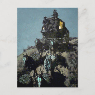Cartão Postal Frederick Remington “A Velha Diligência”
