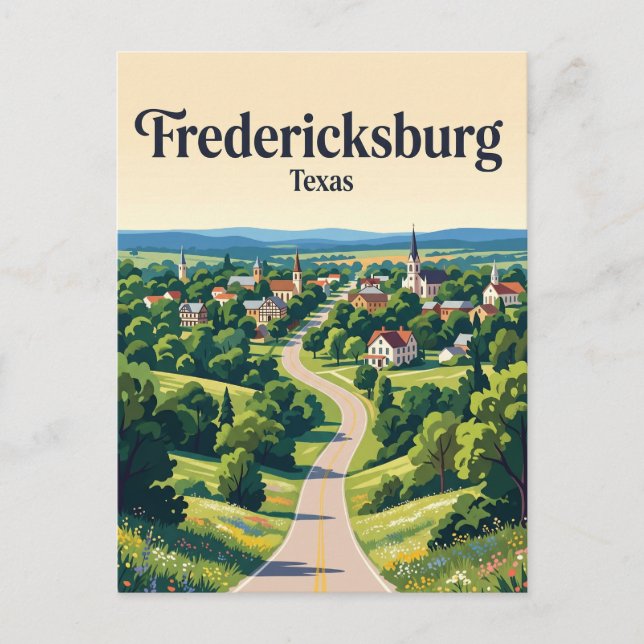 Cartão Postal Fredericksburg EUA (Frente)