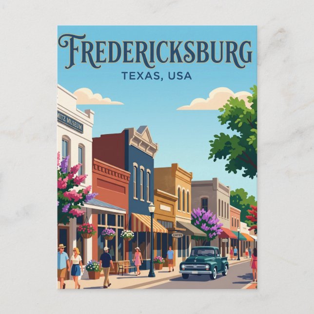 Cartão Postal Fredericksburg EUA (Frente)