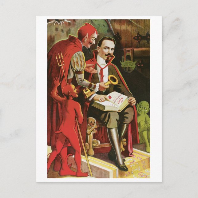 Cartão Postal Fredrik O Excelente ~ Vintage Magic Act (Frente)