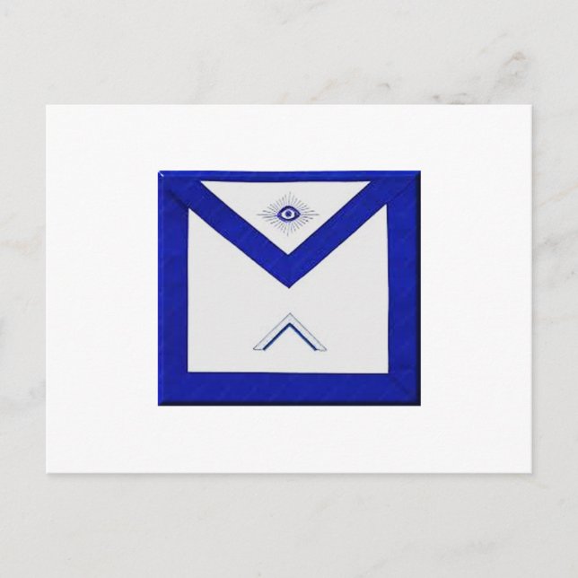 Cartão Postal Freemason Master's Apron (Frente)