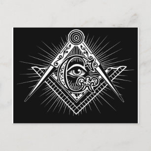 Cartão Postal Freemasonry-Masonic-Masonry