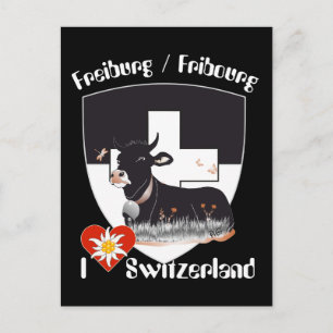 Cartão Postal Freiburg / Fribourg Schweiz Suisse Postkarte