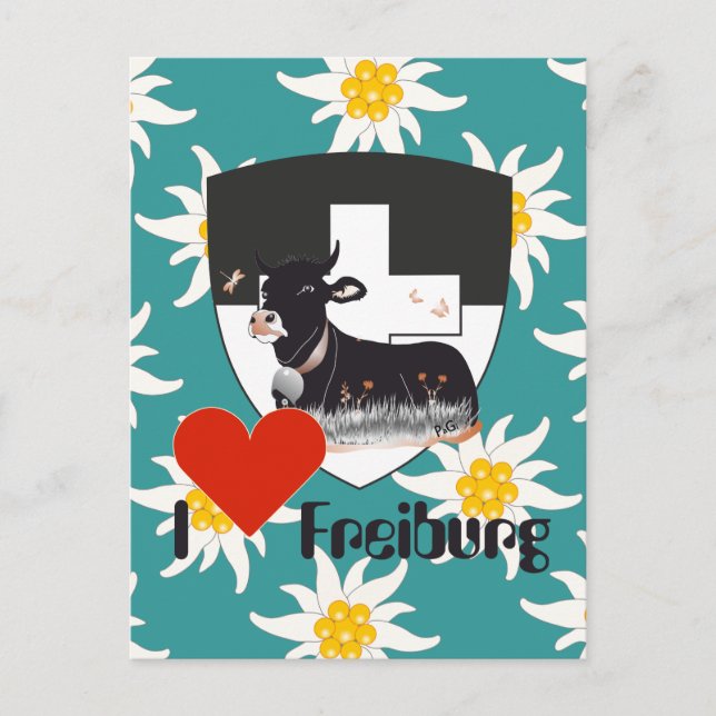 Cartão Postal Freiburg / Fribourg Schweiz Suisse Postkarte (Frente)
