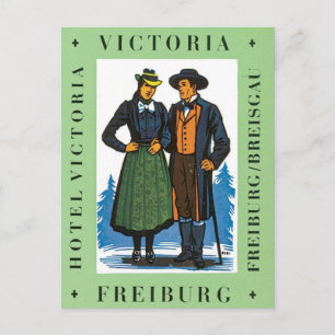 Cartão Postal Freiburg Victoria antiga