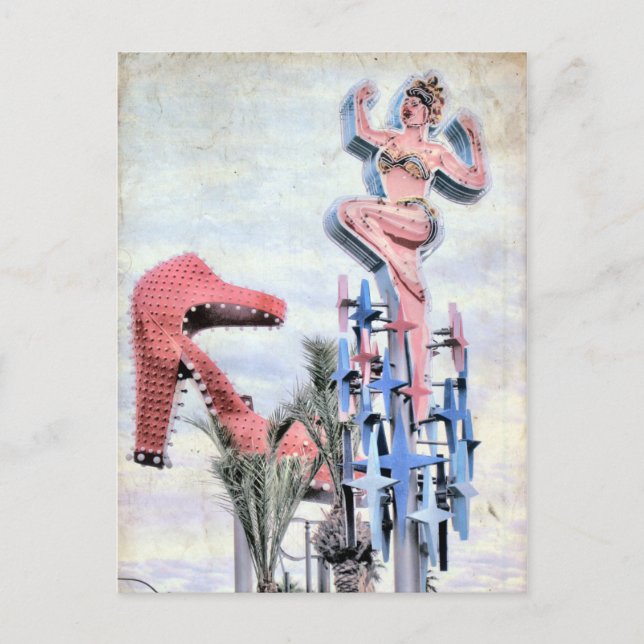 Cartão postal Fremont Street Las Vegas Nevada (Frente)