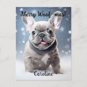 Cartão Postal Frenchie Frosty Blisable Personalizável