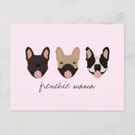 Cartão Postal Frenchie Mama French Buldog