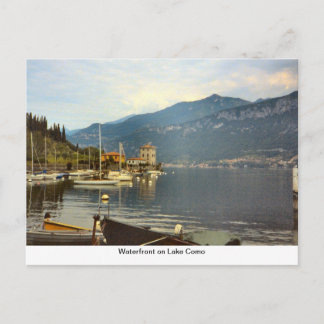 Cartão Postal Frente d'água no lago Como