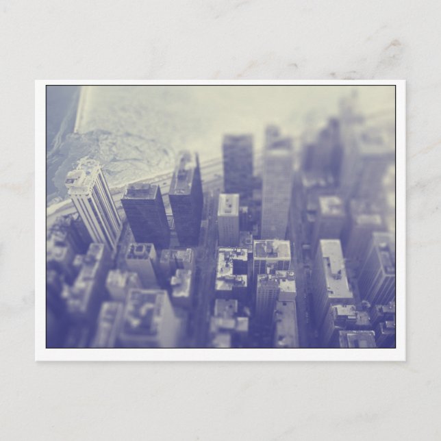 Cartão Postal Frente do Lago Chicago (Frente)