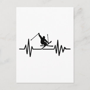 Cartão Postal Frequência de esqui