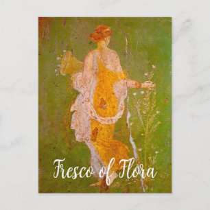 Cartão Postal Fresco da Flora em Villa de Ariadne, Pompeia