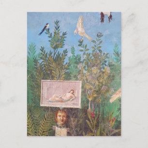 Cartão Postal Fresco de uma Cena de Jardim, Pompeia
