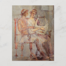 Cartão Postal Fresco de uma lição de música, Pompeia