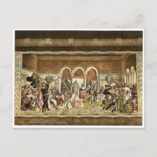 Cartão Postal Fresco do Concurso dos Cantores em Sangersaal,