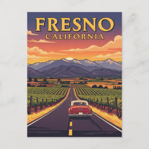 Cartão Postal Fresno California Central Valley