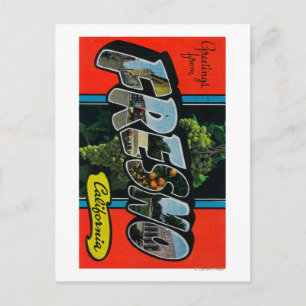 Cartão Postal Fresno, Califórnia - Grandes Cenas de Letra