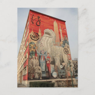 Cartão Postal Fresque Shanghaï - Mur peint - Lyon