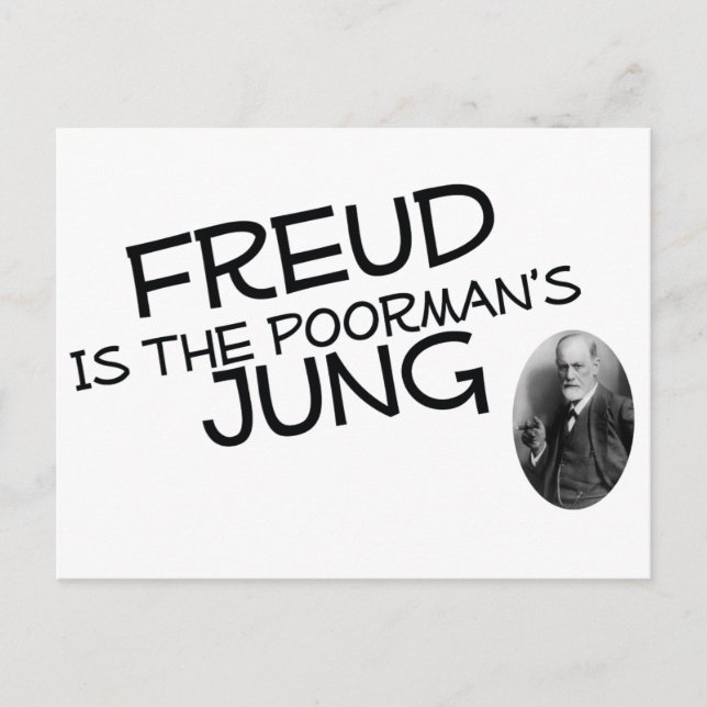 Cartão Postal Freud é o jung do pobre (Frente)
