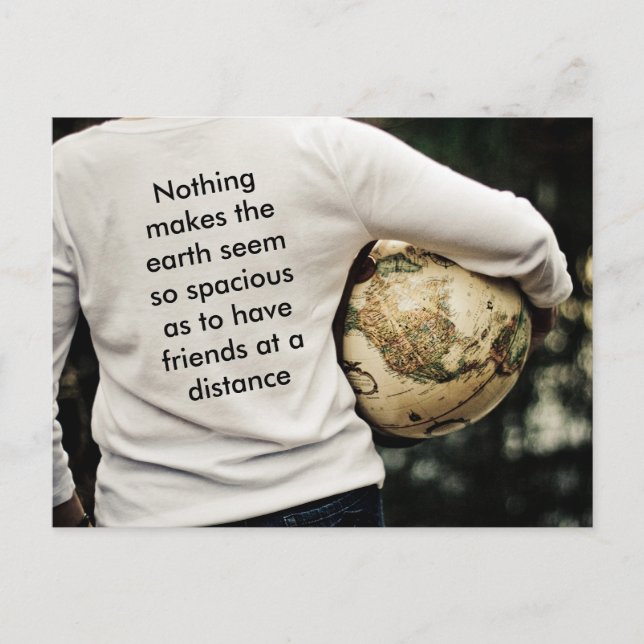 Cartão Postal Freunde in der Ferne (Frente)
