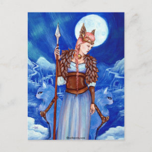 Cartão Postal Freya Norse Goddese
