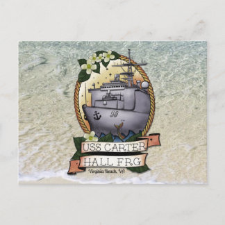 Cartão postal FRG USS Carter Hall