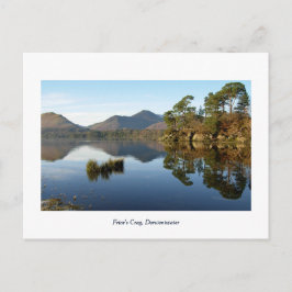 Cartão Postal Friar's Crag, Derwentwater: distrito do lago, Cumb
