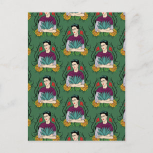 Cartão Postal Frida Kahlo   Meu México Lindíssimo Padrão