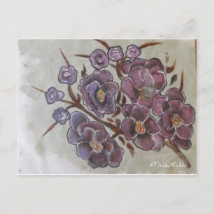 Cartão Postal Frida Kahlo Painted Flowers