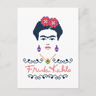 Cartão Postal Frida Kahlo   Viva México